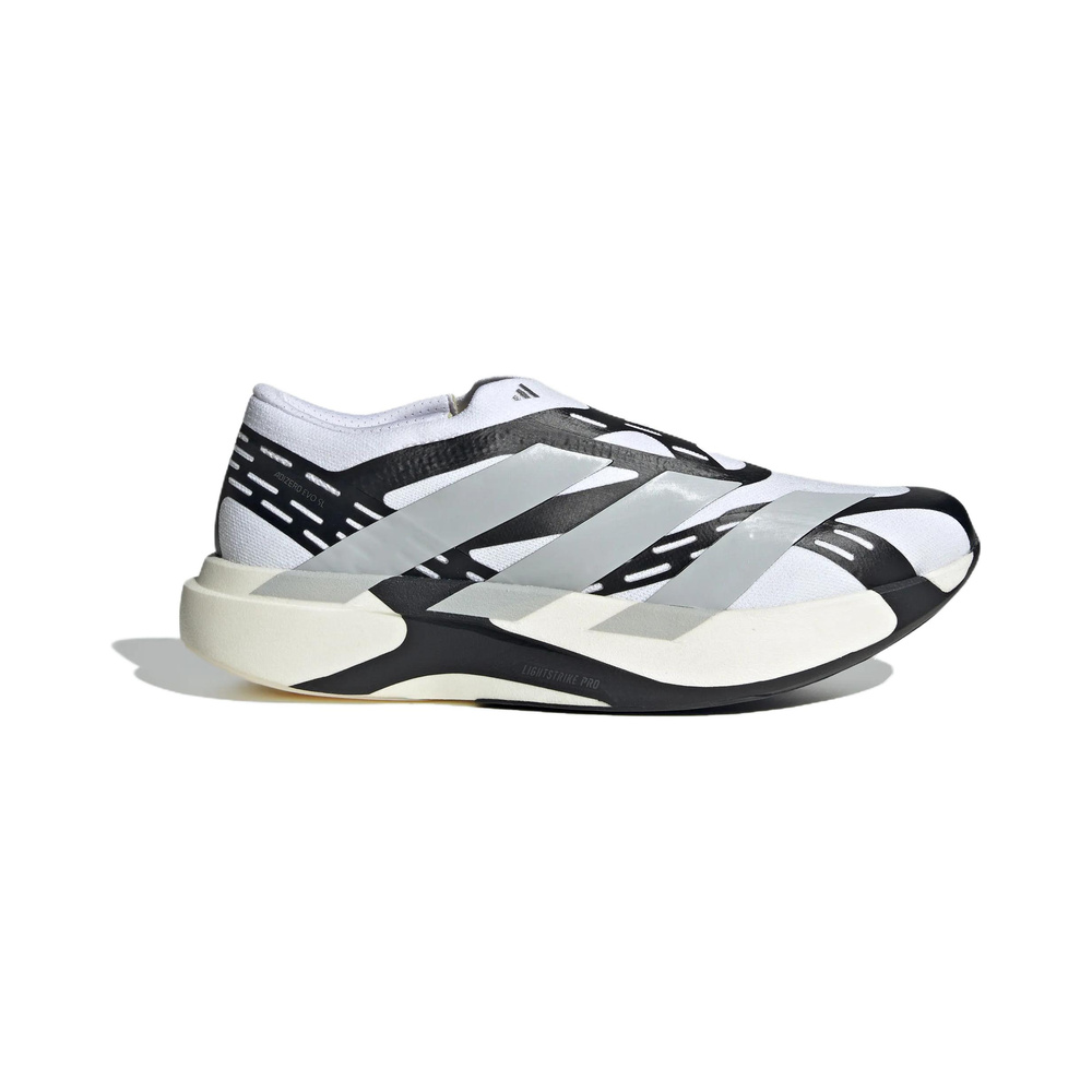 Adidas Adizero Evo SL Laceless 'White / Light Grey / Black' Мужские