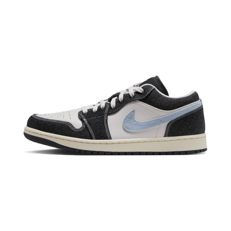 Air Jordan 1 Low 'Black / Cobalt Bliss / Dark Smoke Grey / Metallic Silver' Мужские