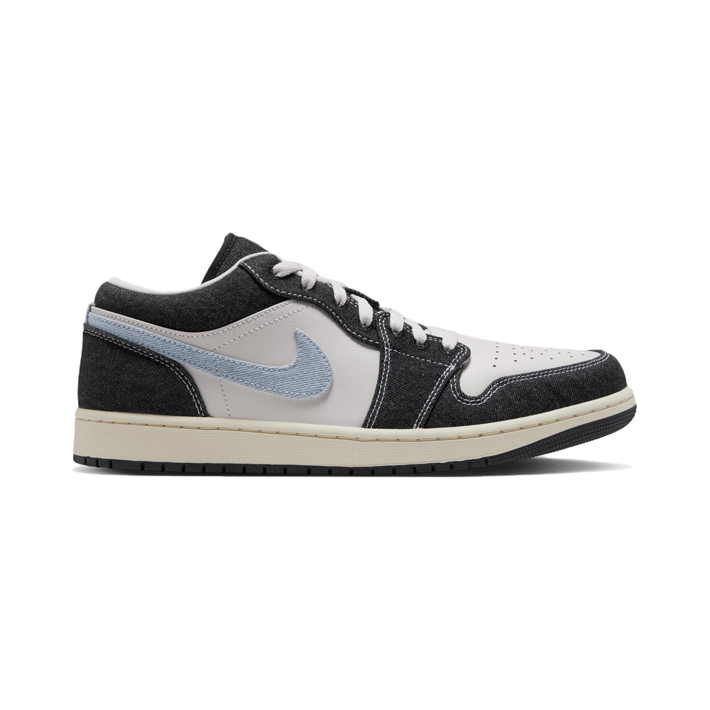Air Jordan 1 Low 'Black / Cobalt Bliss / Dark Smoke Grey / Metallic Silver' Мужские