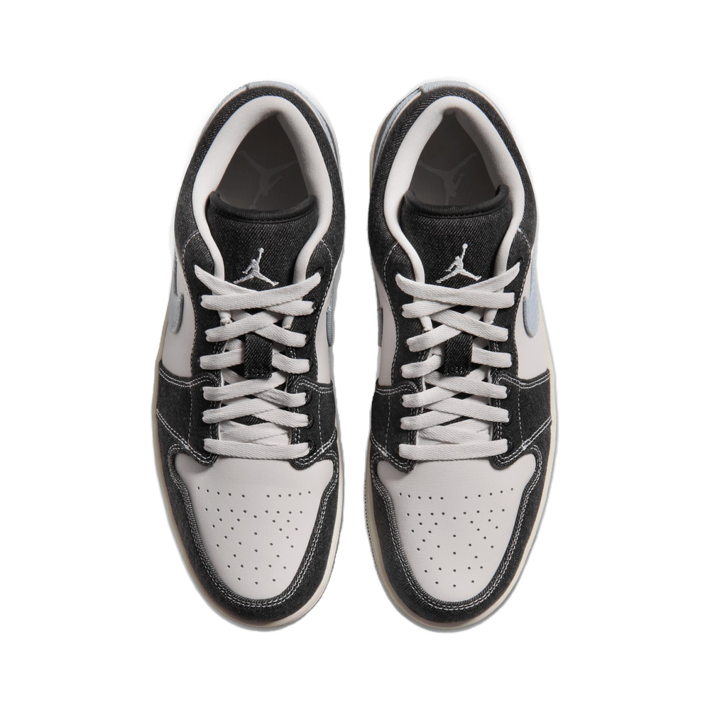 Air Jordan 1 Low 'Black / Cobalt Bliss / Dark Smoke Grey / Metallic Silver' Мужские