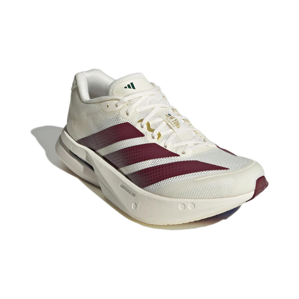 Adidas Adizero Boston 13 'Jade White / Dark Red / Gold' Мужские