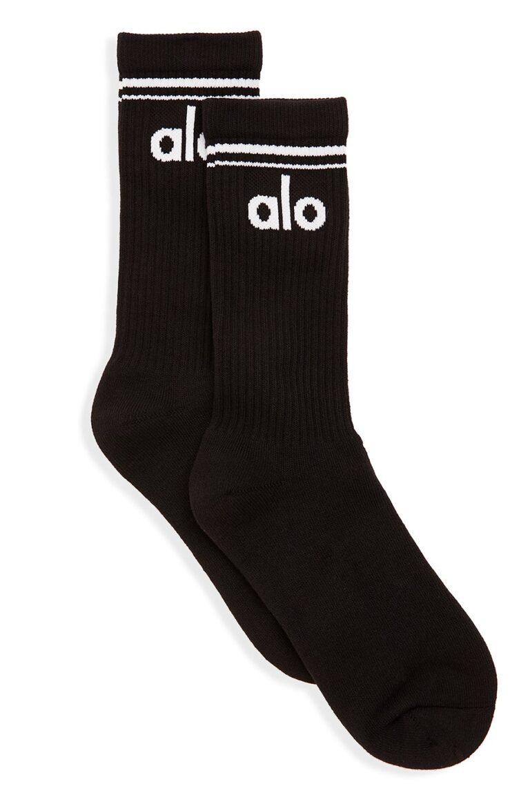 Носки Alo Yoga Unisex Throwback Sock «White» Унисекс