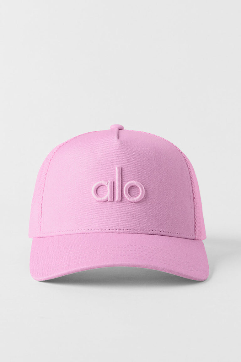 Кепка Alo Yoga District Trucker Hat «Candy Heart Pink» Унисекс