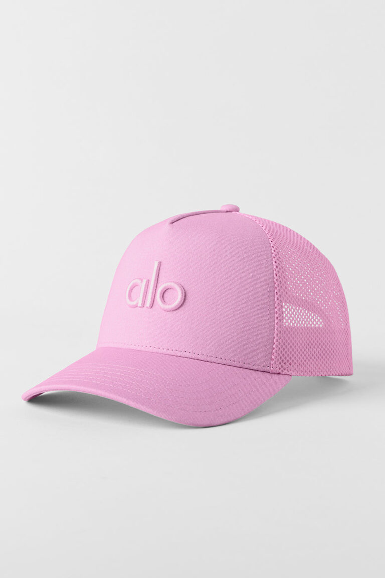 Кепка Alo Yoga District Trucker Hat «Candy Heart Pink» Унисекс