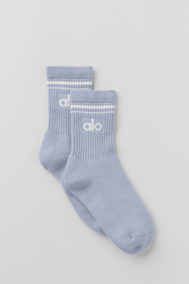 Носки Alo Yoga Unisex Half-Crew Throwback Sock «Winter Frost» Унисекс