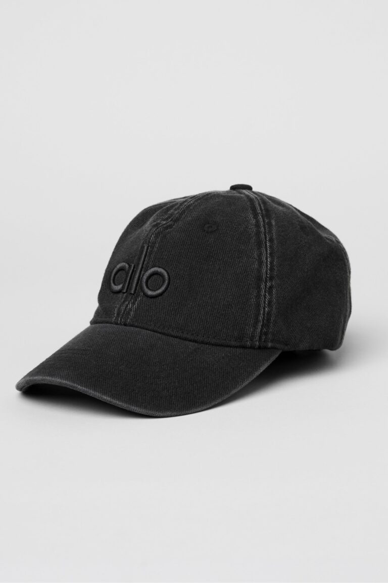 Кепка Alo Yoga Washed Off-Duty Cap «Vintage Black» Унисекс