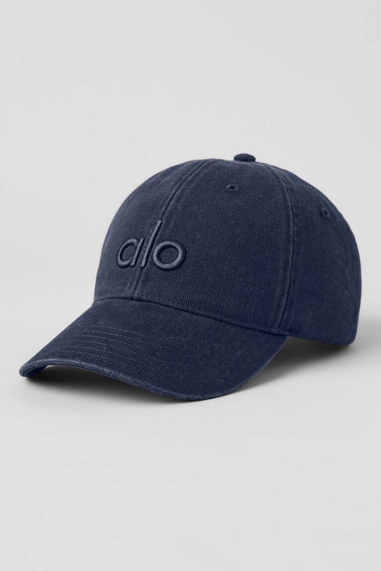 Кепка Alo Yoga Washed Off-Duty Cap «Vintage Navy» Унисекс