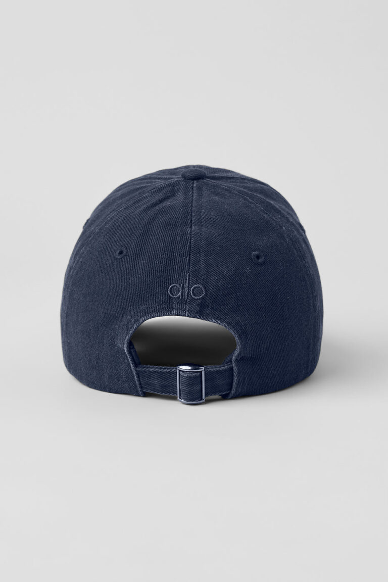 Кепка Alo Yoga Washed Off-Duty Cap «Vintage Navy» Унисекс