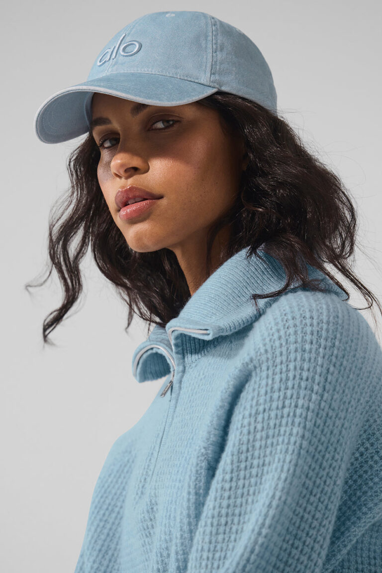 Кепка Alo Yoga Washed Off-Duty Cap «Light Denim» Унисекс
