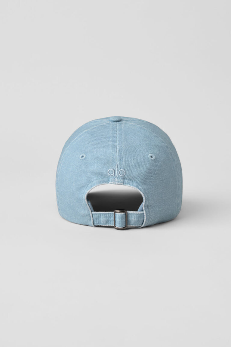 Кепка Alo Yoga Washed Off-Duty Cap «Light Denim» Унисекс