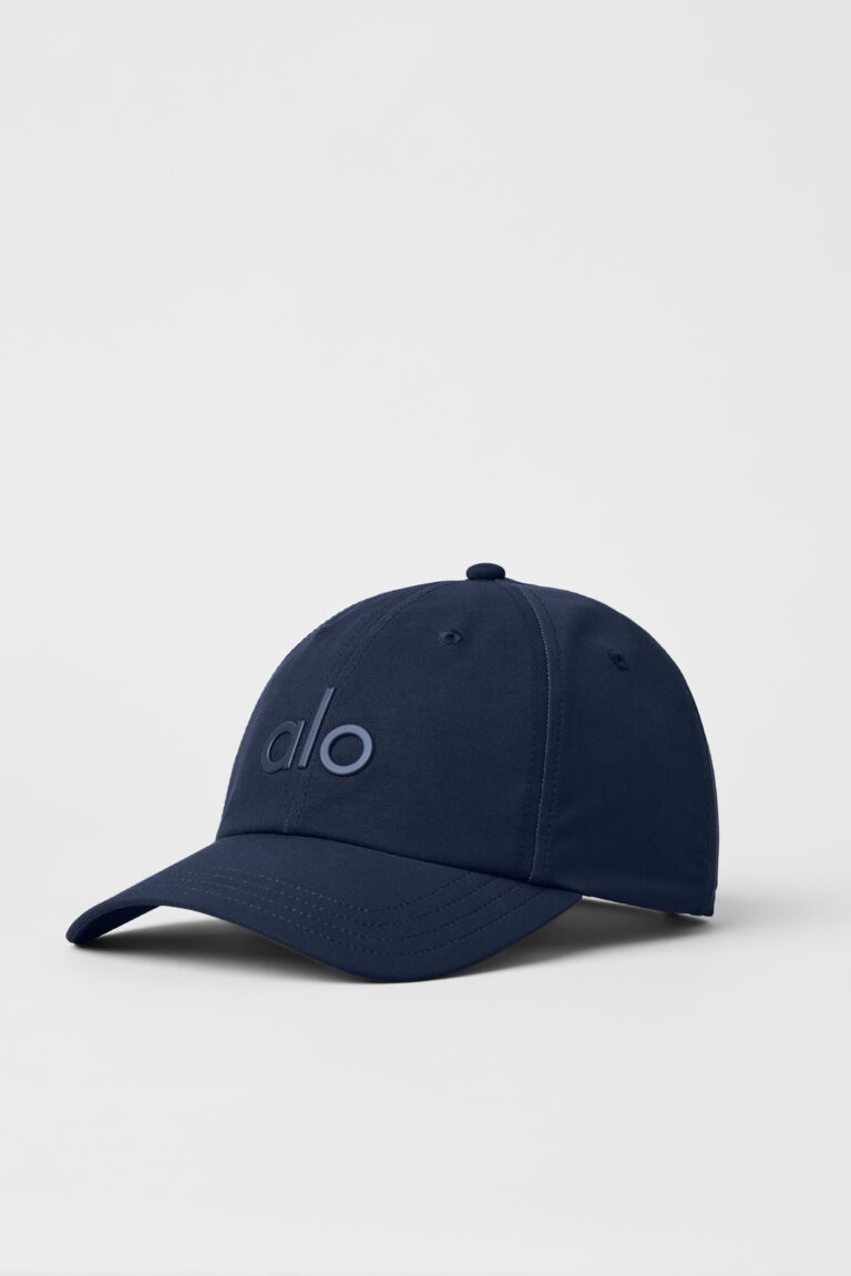 Кепка Alo Yoga Performance Off-Duty Cap «Navy» Унисекс