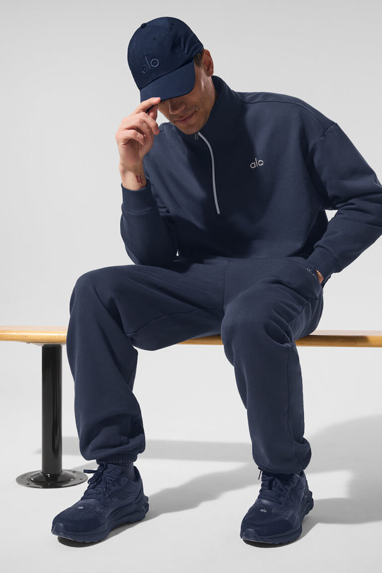 Кепка Alo Yoga Performance Off-Duty Cap «Navy» Унисекс