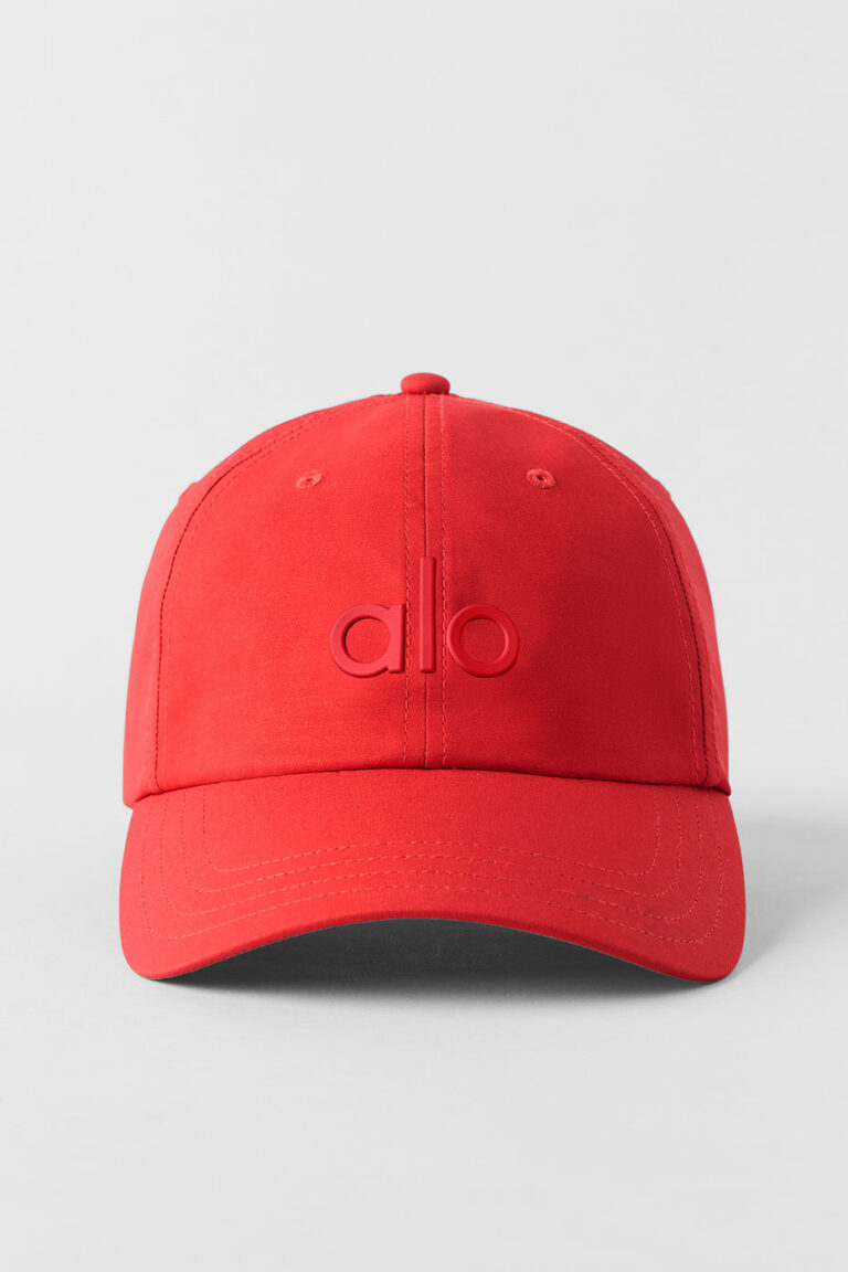 Кепка Alo Yoga Performance Off-Duty Cap «Bright Red» Унисекс