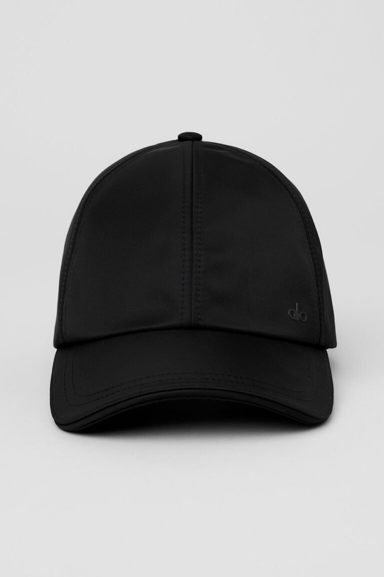 Кепка Alo Yoga Satin Off-Duty Cap «Black» Унисекс