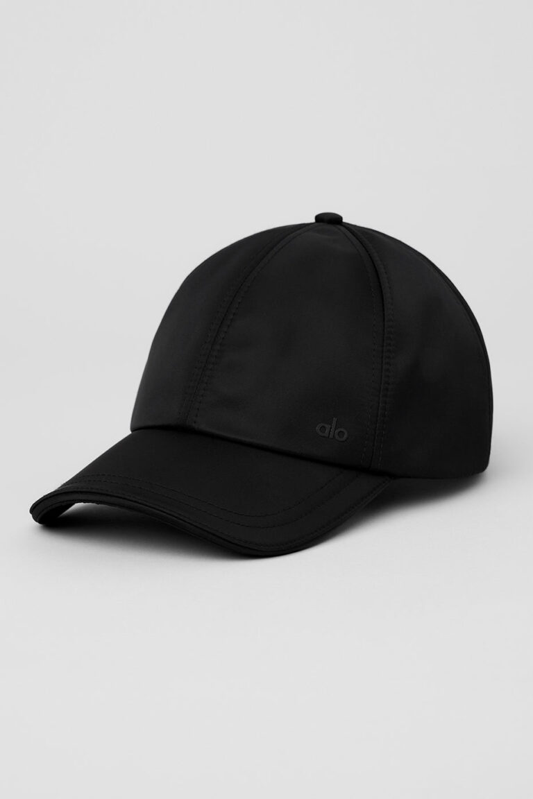 Кепка Alo Yoga Satin Off-Duty Cap «Black» Унисекс