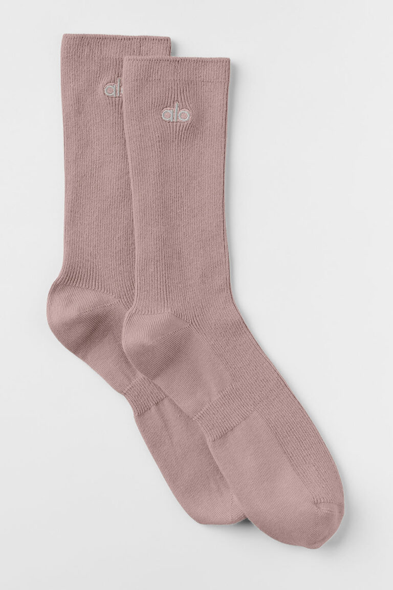 Носки Alo Yoga Unisex Half-Crew Understated Sock «Taupe» Унисекс