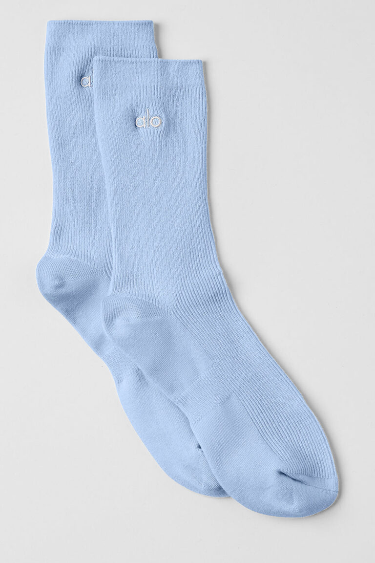 Носки Alo Yoga Unisex Half-Crew Understated Sock «Seashell Blue» Унисекс