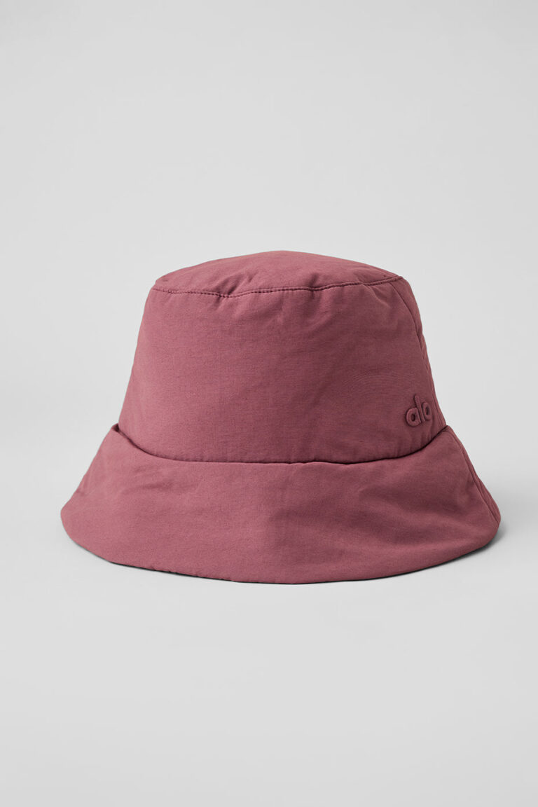 Пуховик Alo Yoga Good Shade Puffer Bucket Hat «Burgundy Truffle» Унисекс