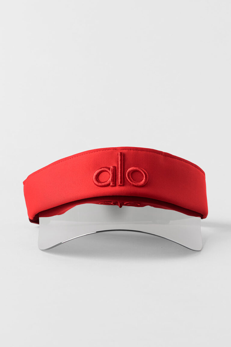Козырёк Alo Yoga Airlift Solar Visor «Bright Red» Унисекс