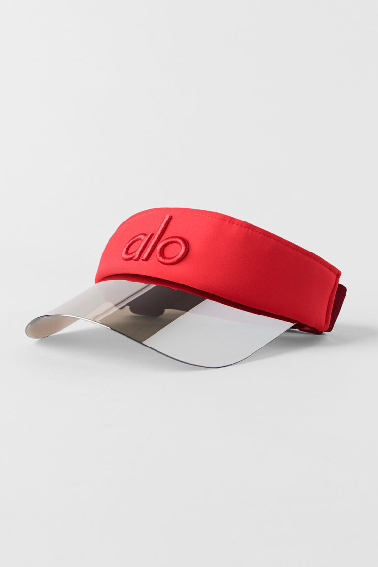 Козырёк Alo Yoga Airlift Solar Visor «Bright Red» Унисекс