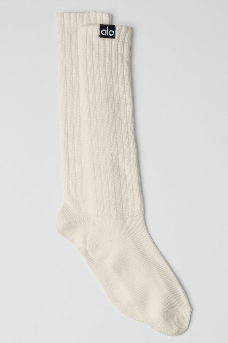Носки Alo Yoga Unisex Scrunch Sock «Bone» Унисекс