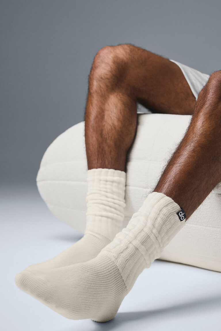 Носки Alo Yoga Unisex Scrunch Sock «Bone» Унисекс