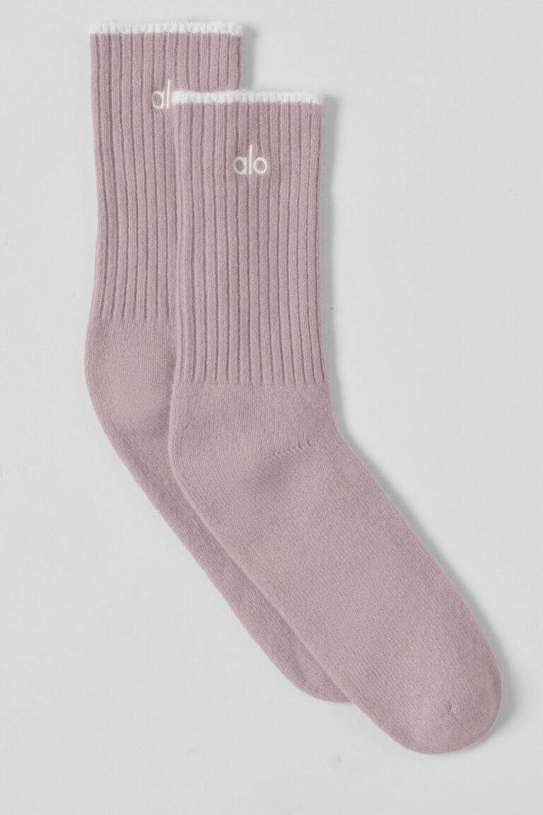 Носки Alo Yoga Unisex Wool Cashmere Light Frosted Sock «Frosted Pearl» Унисекс