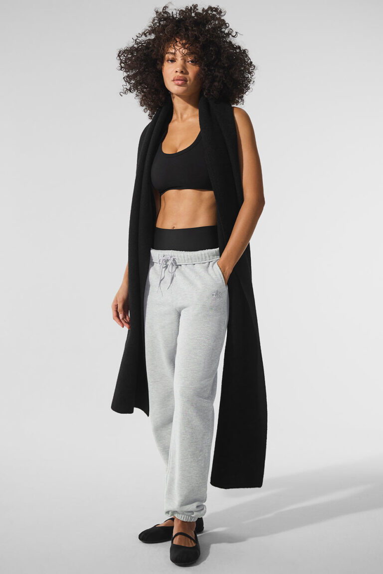 Шарф Alo Yoga Merino Wool Oversized Scarf «Black» Унисекс