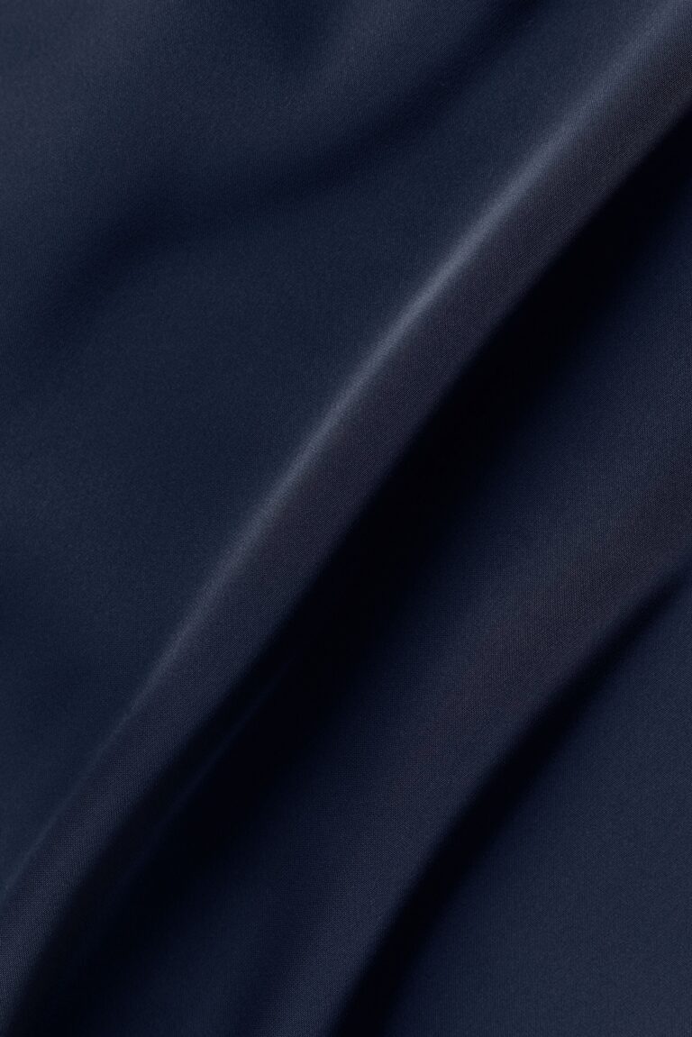 Рубашка Alo Yoga Satin Horizon Short Sleeve Button Up «Navy» Мужская