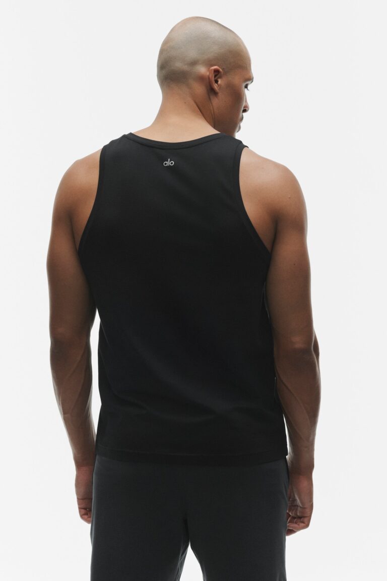 Майка Alo Yoga Conquer Muscle Tank «Black» Мужская