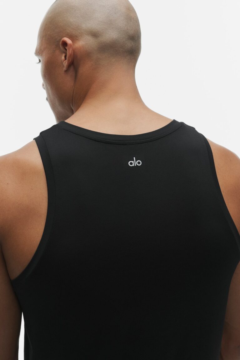 Майка Alo Yoga Conquer Muscle Tank «Black» Мужская