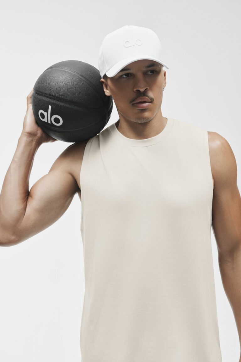 Майка Alo Yoga Conquer Muscle Tank «Bone» Мужская