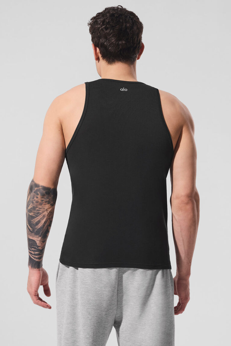 Майка Alo Yoga Everyday Modal Rib Tank «Black» Мужская