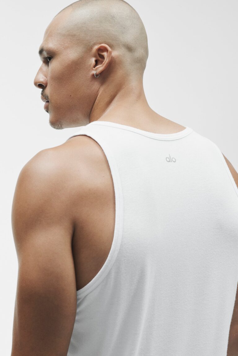 Майка Alo Yoga Everyday Modal Rib Tank «White» Мужская