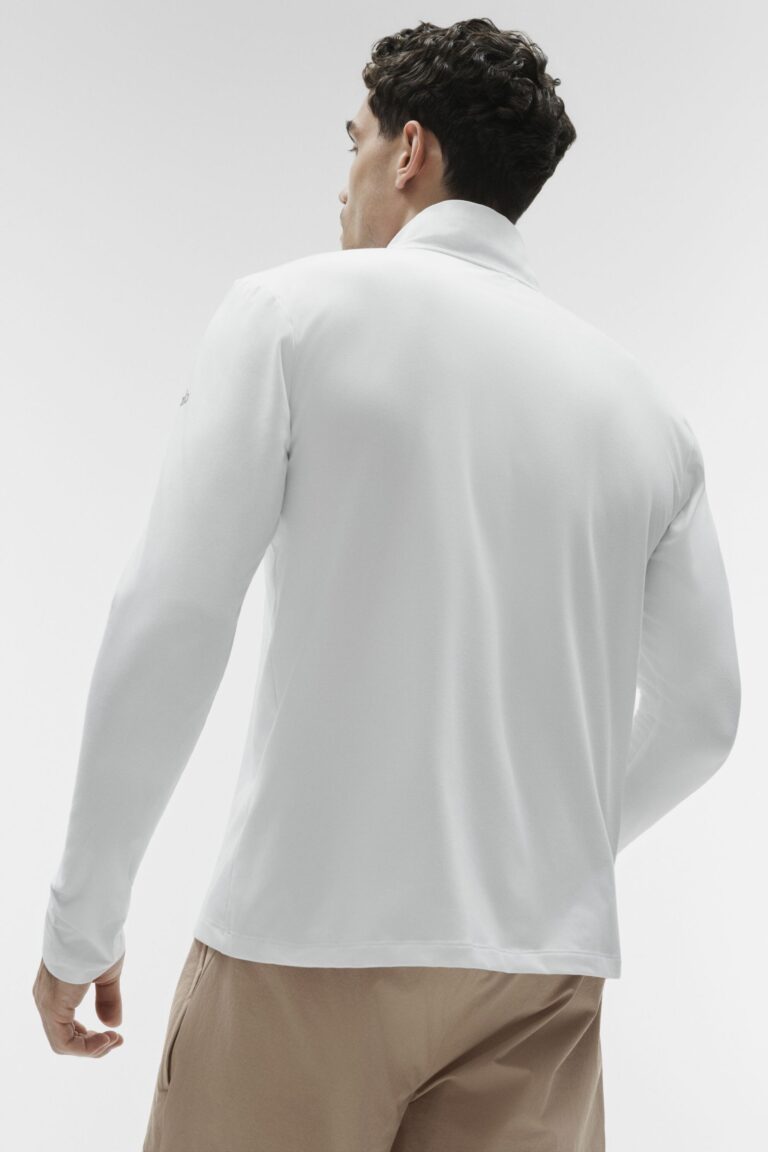 Лонгслив Alo Yoga Conquer 1/4 Zip Reform Long Sleeve «White» Мужская