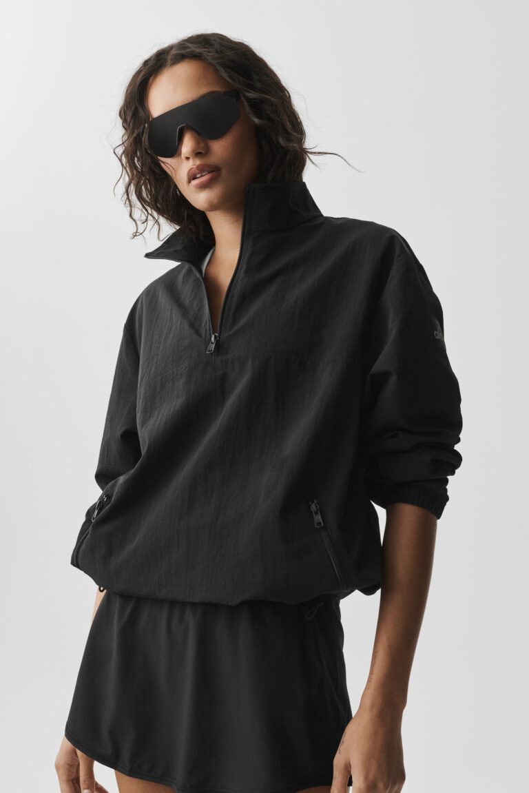 Свитшот Alo Yoga Light Weight Takeaway Track Pullover «Black» Мужская