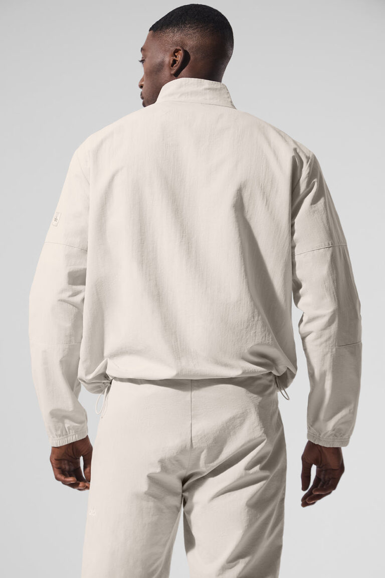 Свитшот Alo Yoga Light Weight Takeaway Track Pullover «Bone» Мужская
