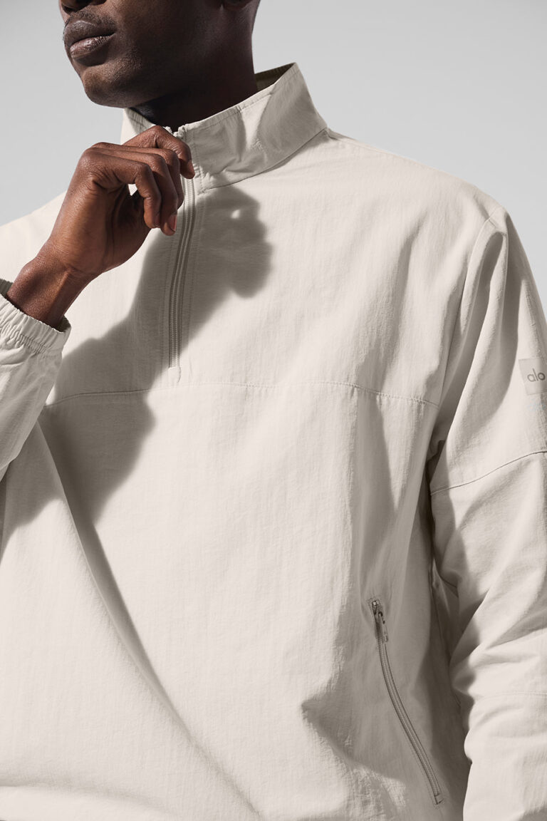 Свитшот Alo Yoga Light Weight Takeaway Track Pullover «Bone» Мужская