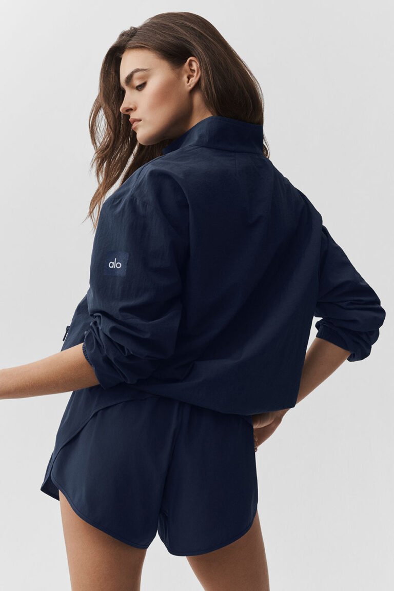 Свитшот Alo Yoga Light Weight Takeaway Track Pullover «Navy» Мужская