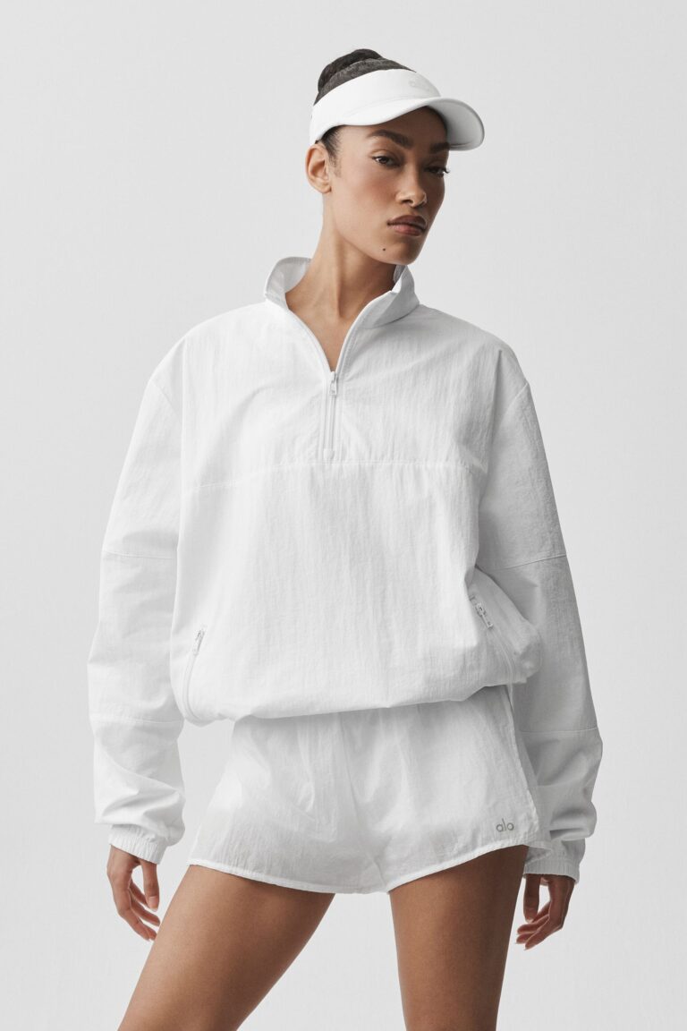 Свитшот Alo Yoga Light Weight Takeaway Track Pullover «White» Мужская