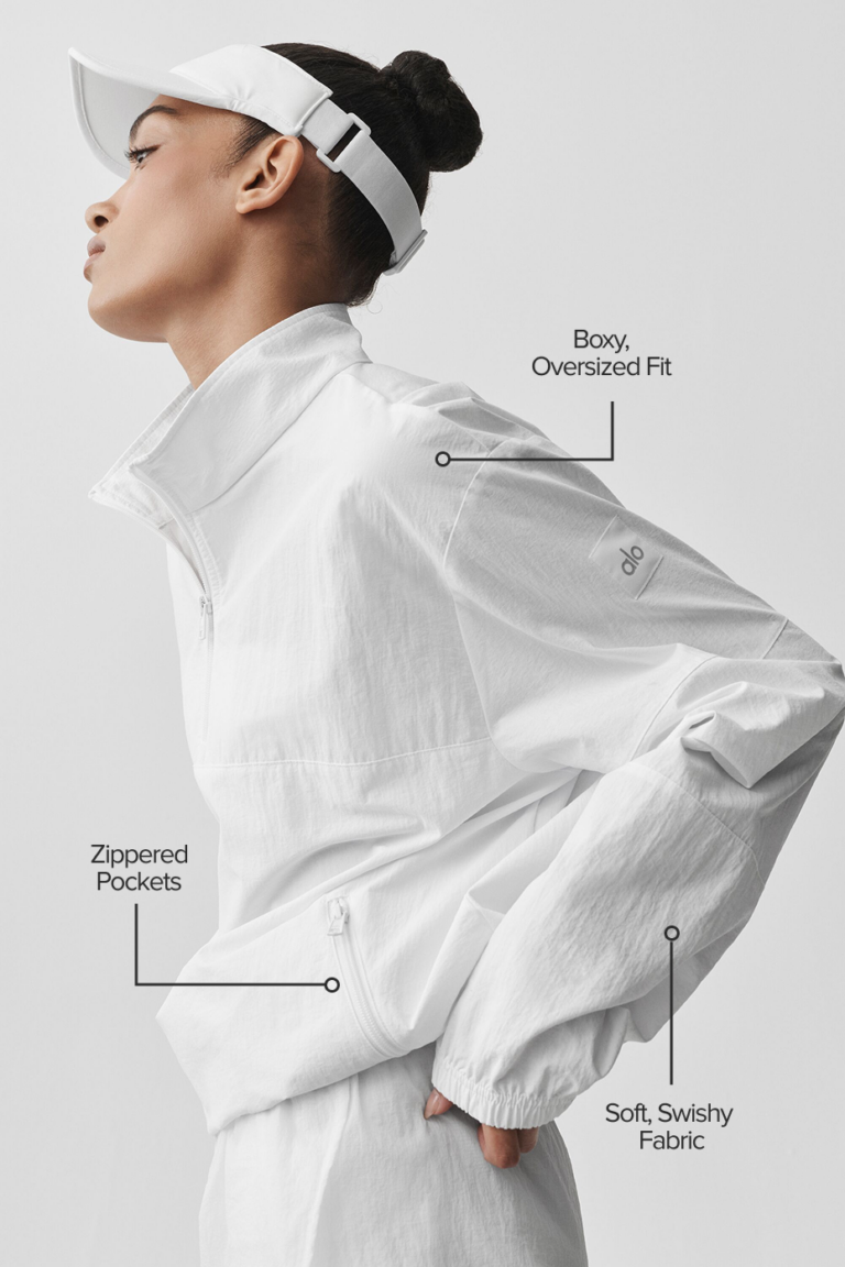 Свитшот Alo Yoga Light Weight Takeaway Track Pullover «White» Мужская