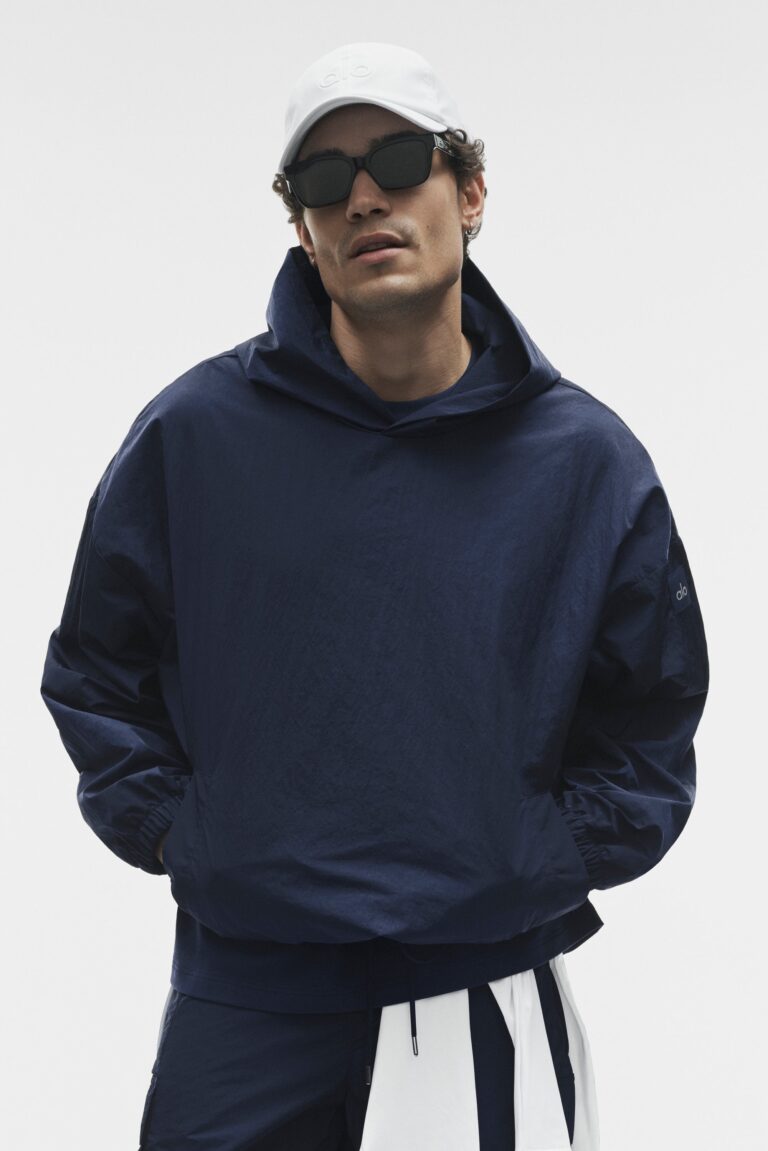 Худи Alo Yoga Axis Hooded Pullover «Navy» Мужская