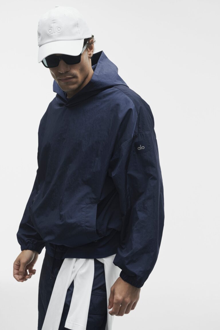 Худи Alo Yoga Axis Hooded Pullover «Navy» Мужская