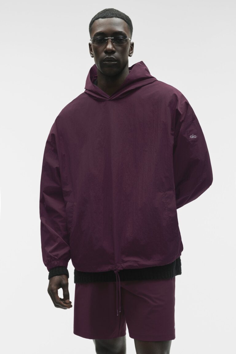 Худи Alo Yoga Axis Hooded Pullover «Rich Bordeaux» Мужская
