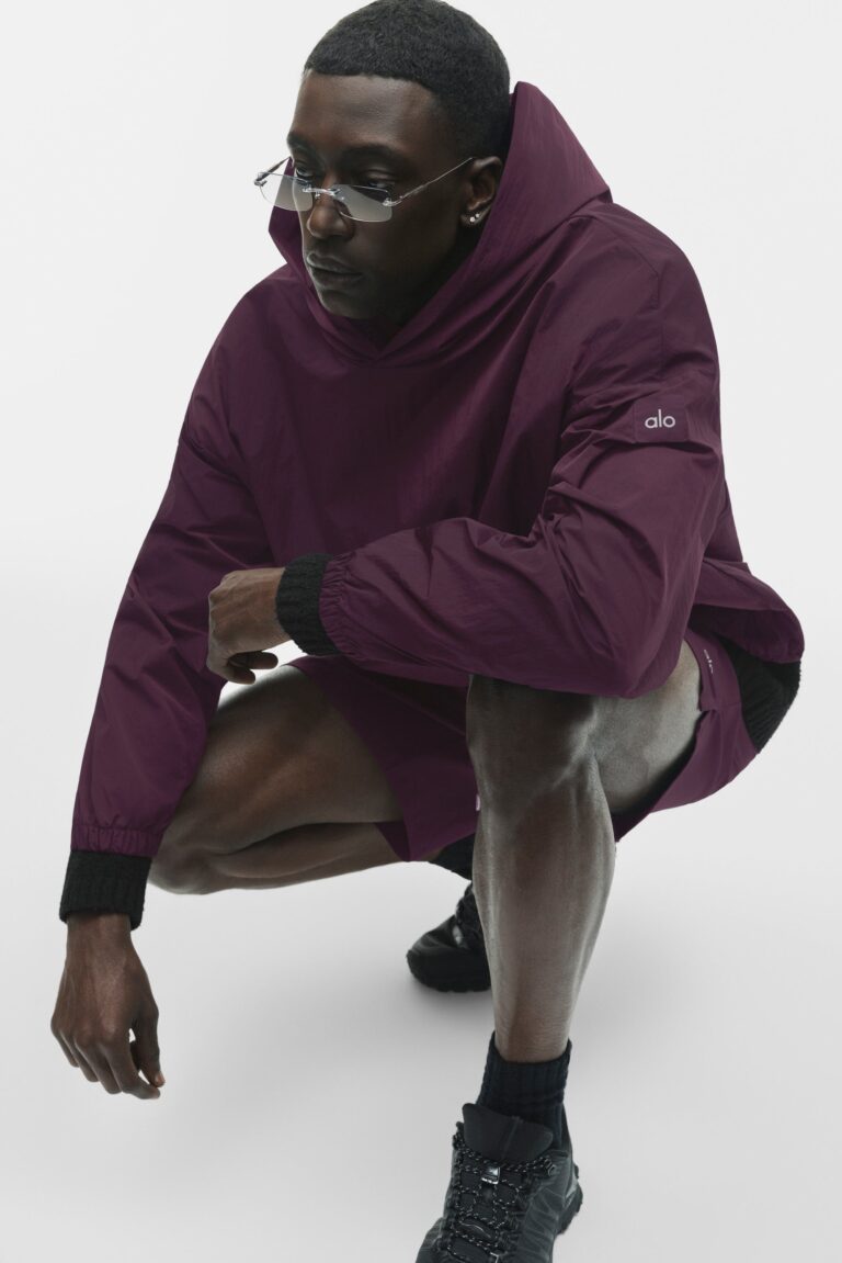 Худи Alo Yoga Axis Hooded Pullover «Rich Bordeaux» Мужская