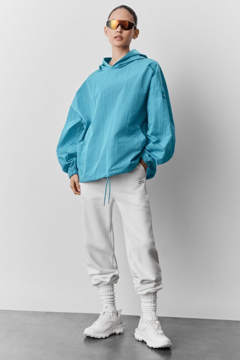 Худи Alo Yoga Axis Hooded Pullover «Blue Breeze» Мужская