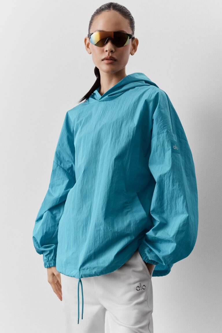 Худи Alo Yoga Axis Hooded Pullover «Blue Breeze» Мужская