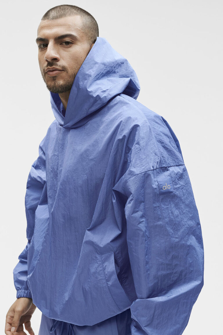 Худи Alo Yoga Axis Hooded Pullover «Provence Blue» Мужская