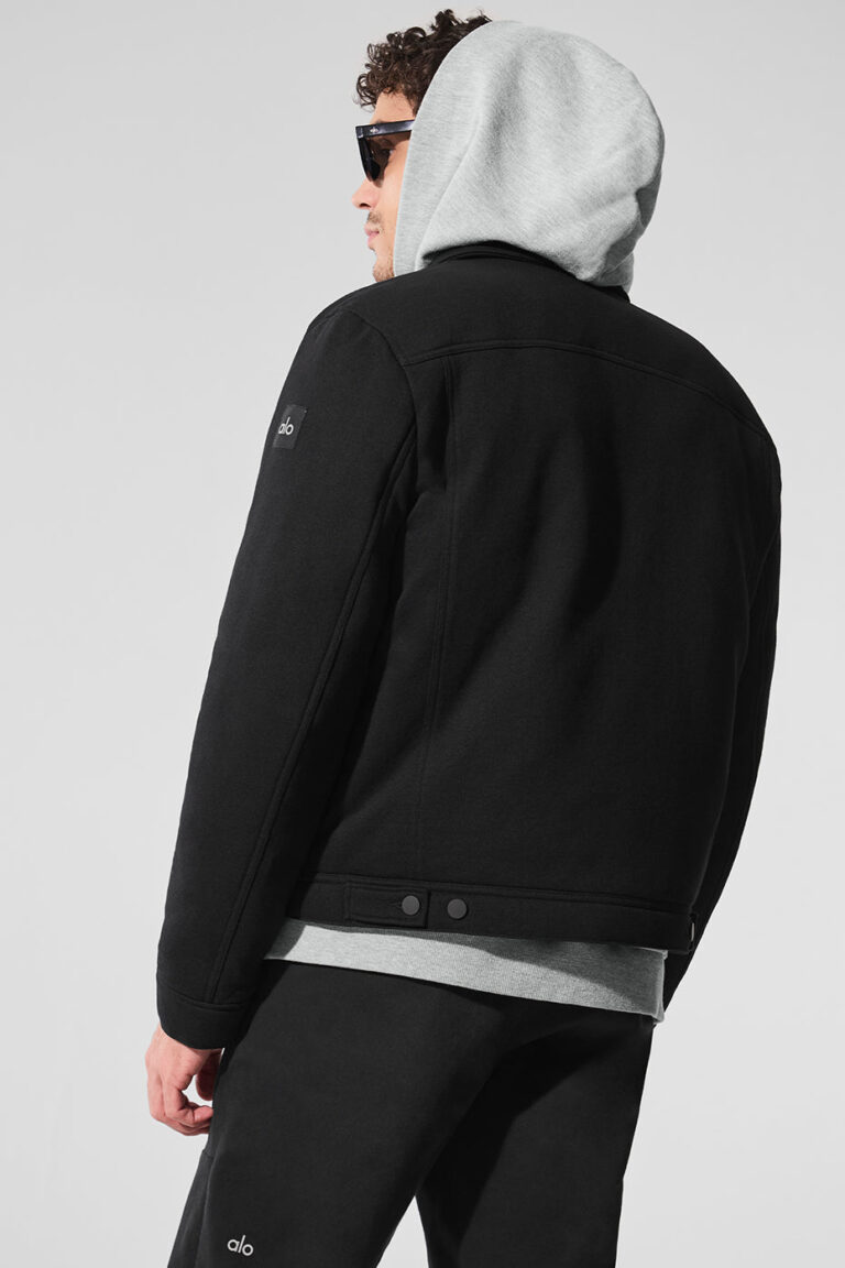 Куртка Alo Yoga Ease Trucker Jacket «Black» Мужская