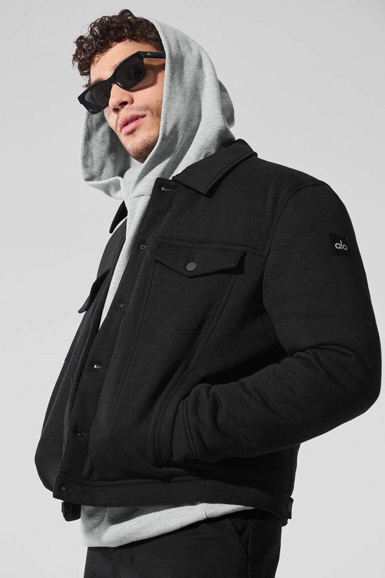 Куртка Alo Yoga Ease Trucker Jacket «Black» Мужская